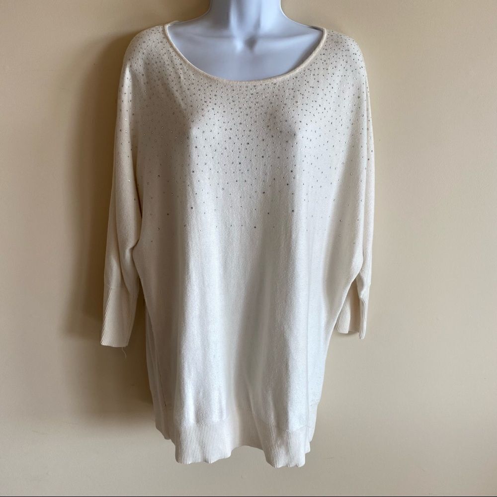 Elle Women's Size XL Pullover Sweater with sequins